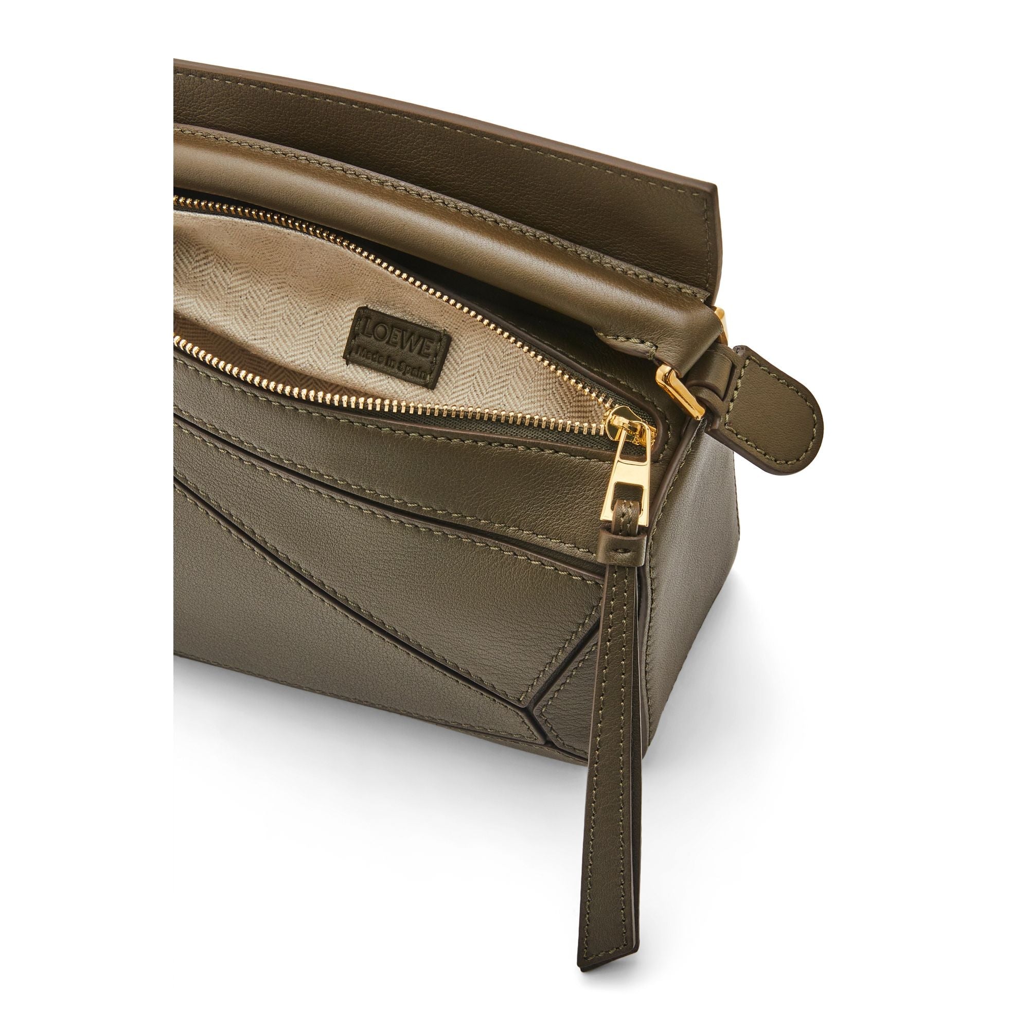 Women Puzzle Mini Bag - Dark Khaki