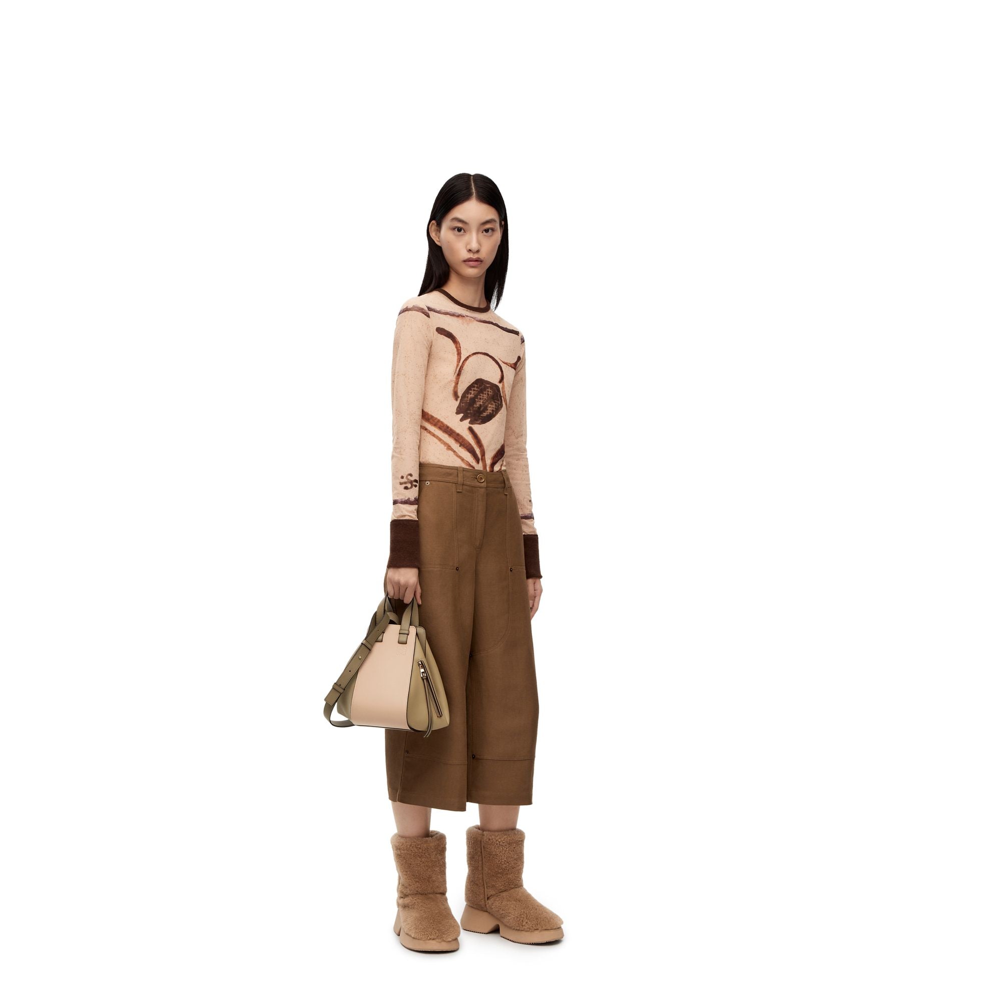 Women Hammock Small Bag - Clay Green/Dusty Beige