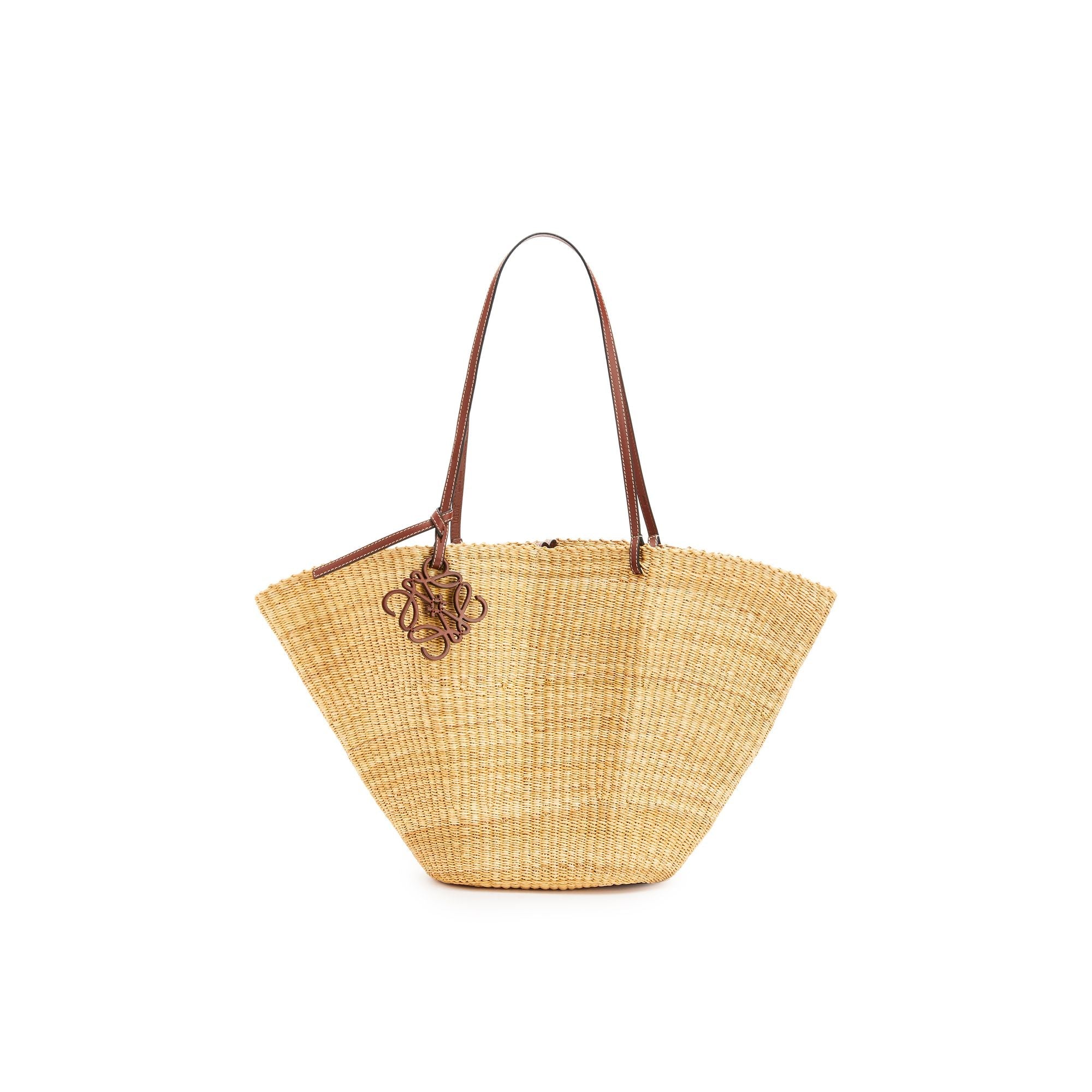 Women Shell Basket Bag - Natural/Pecan