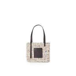 Women Square Basket Small Bag - Black/Multicolor