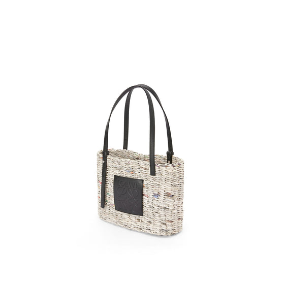 Women Square Basket Small Bag - Black/Multicolor