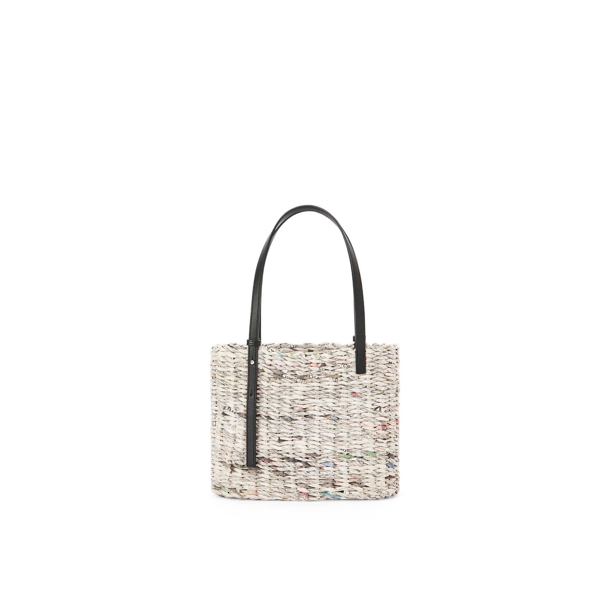 Women Square Basket Small Bag - Black/Multicolor