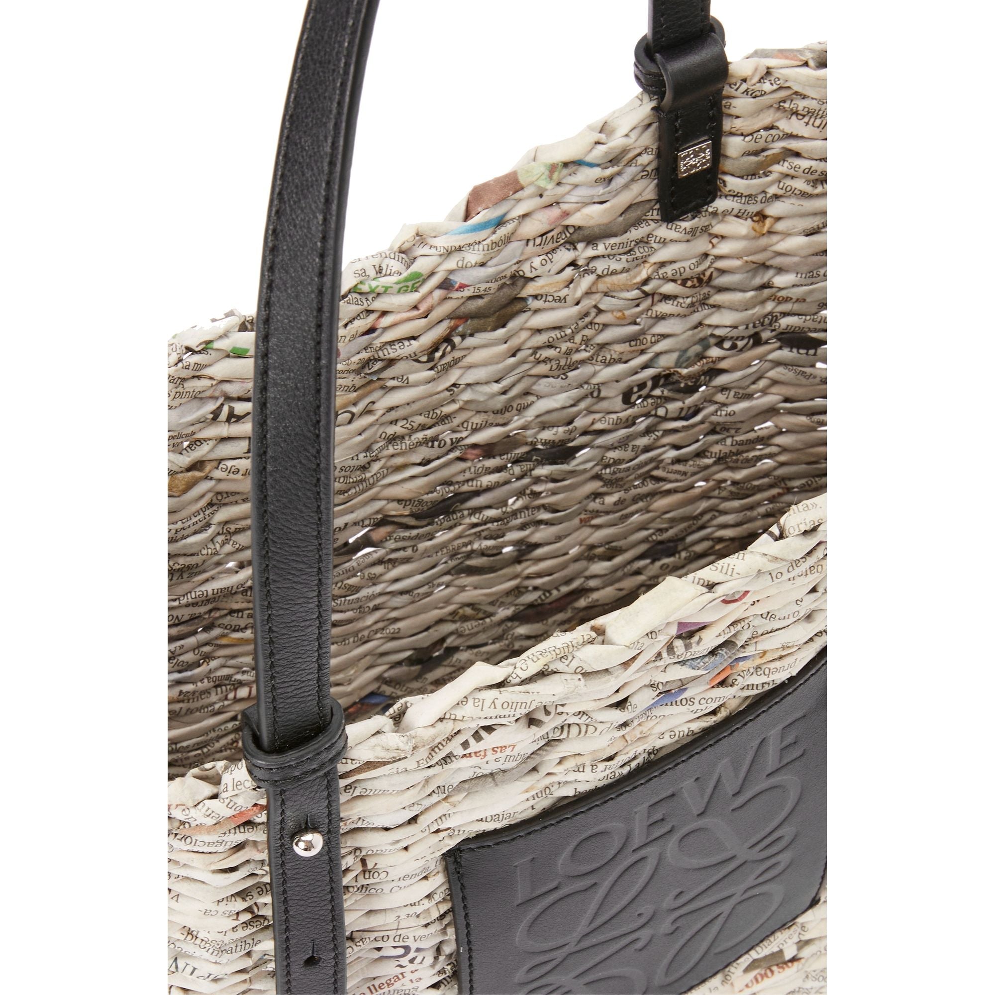 Women Square Basket Small Bag - Black/Multicolor