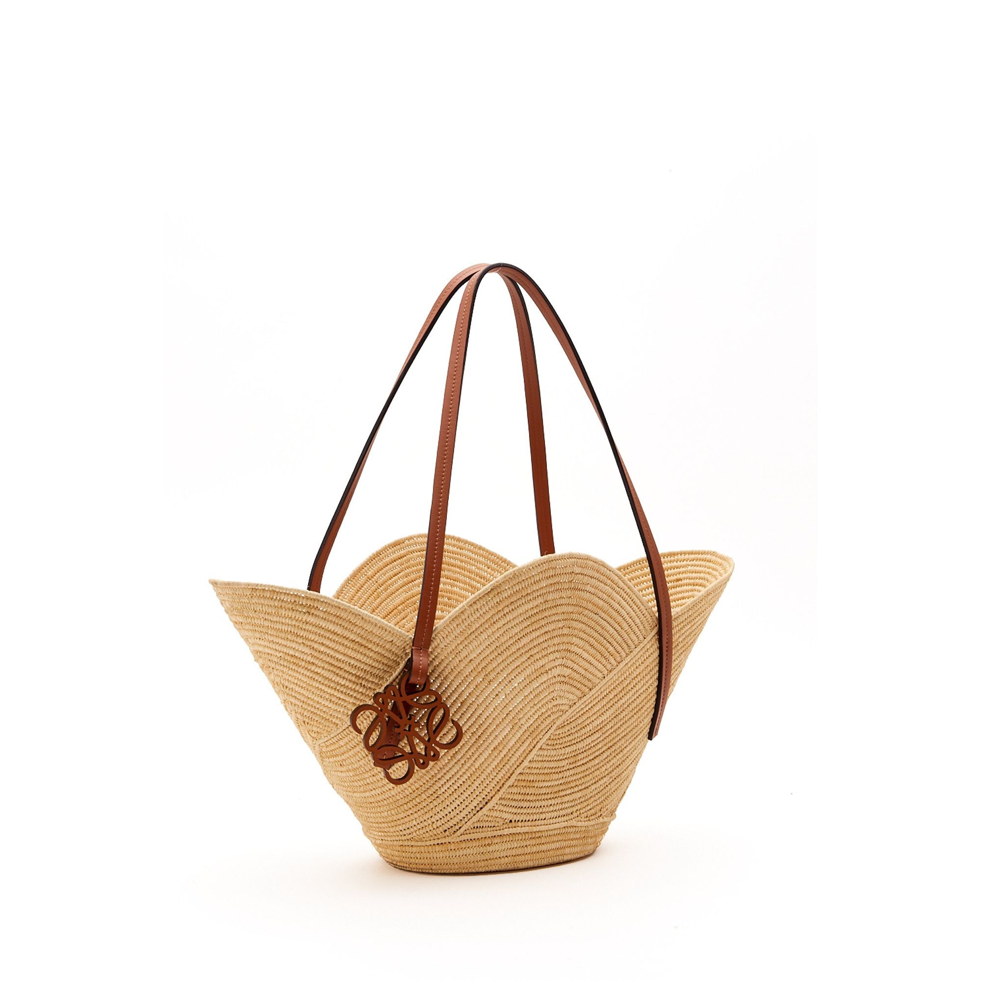 Women Petal Basket Bag - Natural/Tan