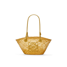 Women Anagram Basket Melange Small - Ochre