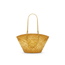 Women Anagram Basket Melange Bag - Ochre