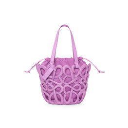 Women Anagram Inflated Basket Bag - Rockrose
