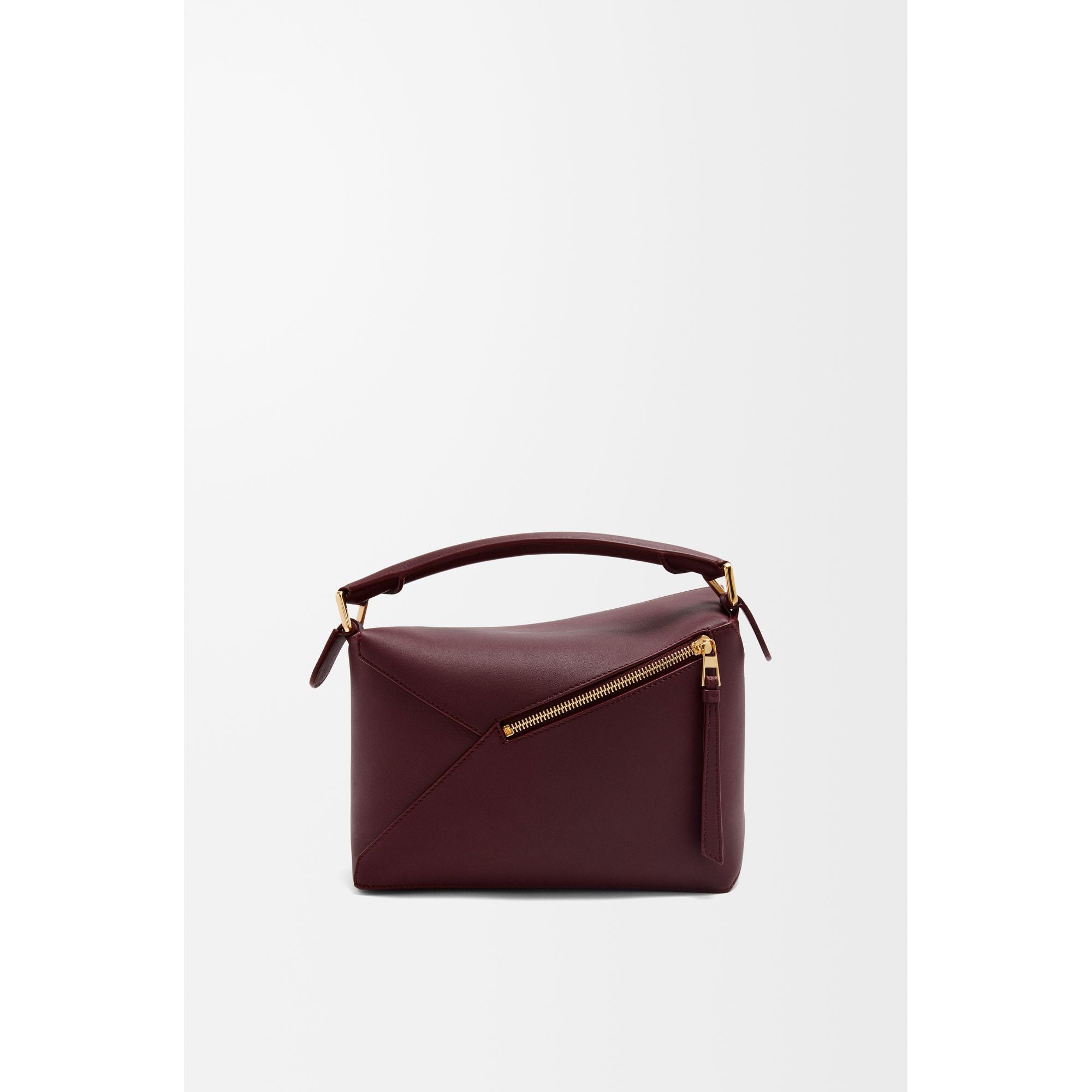 Women Puzzle Edge Small Bag - Dark Burgundy