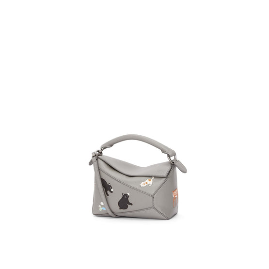 Women Puzzle Edge Mini Bears - Pearl Grey