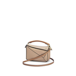 Women Puzzle Mini Bag - Sand/Mink Color