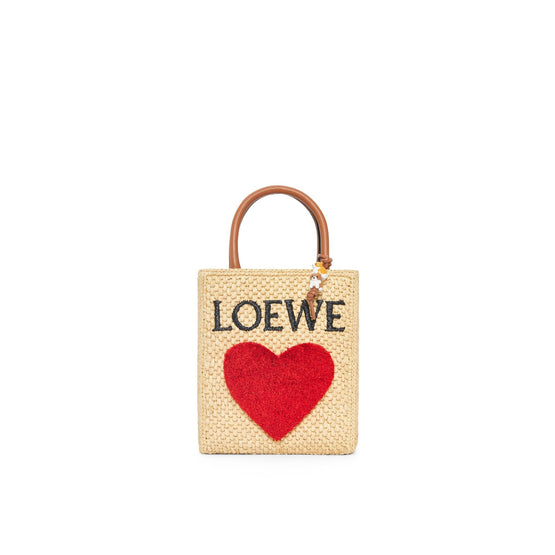 Women Standard A5 Tote 520 - Natural/Red