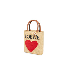 Women Standard A5 Tote 520 - Natural/Red