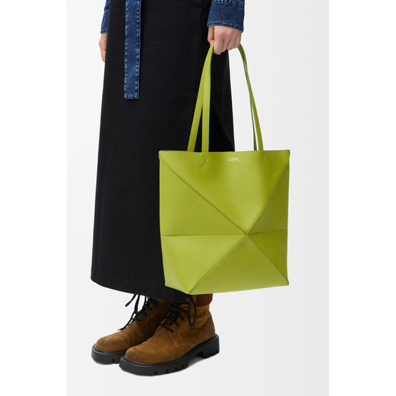 Women Puzzle Fold Tote Medium - Meadow Green