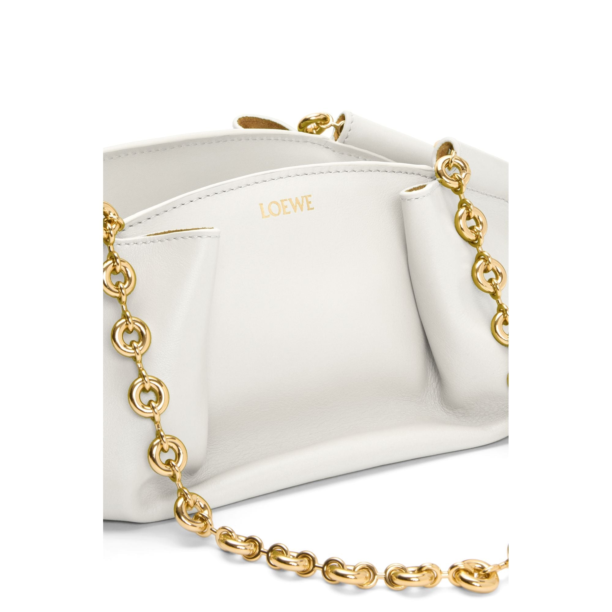 Women Paseo Chain Small Bag - Soft White