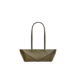 Women Puzzle Fold Cropped - Dark Khaki