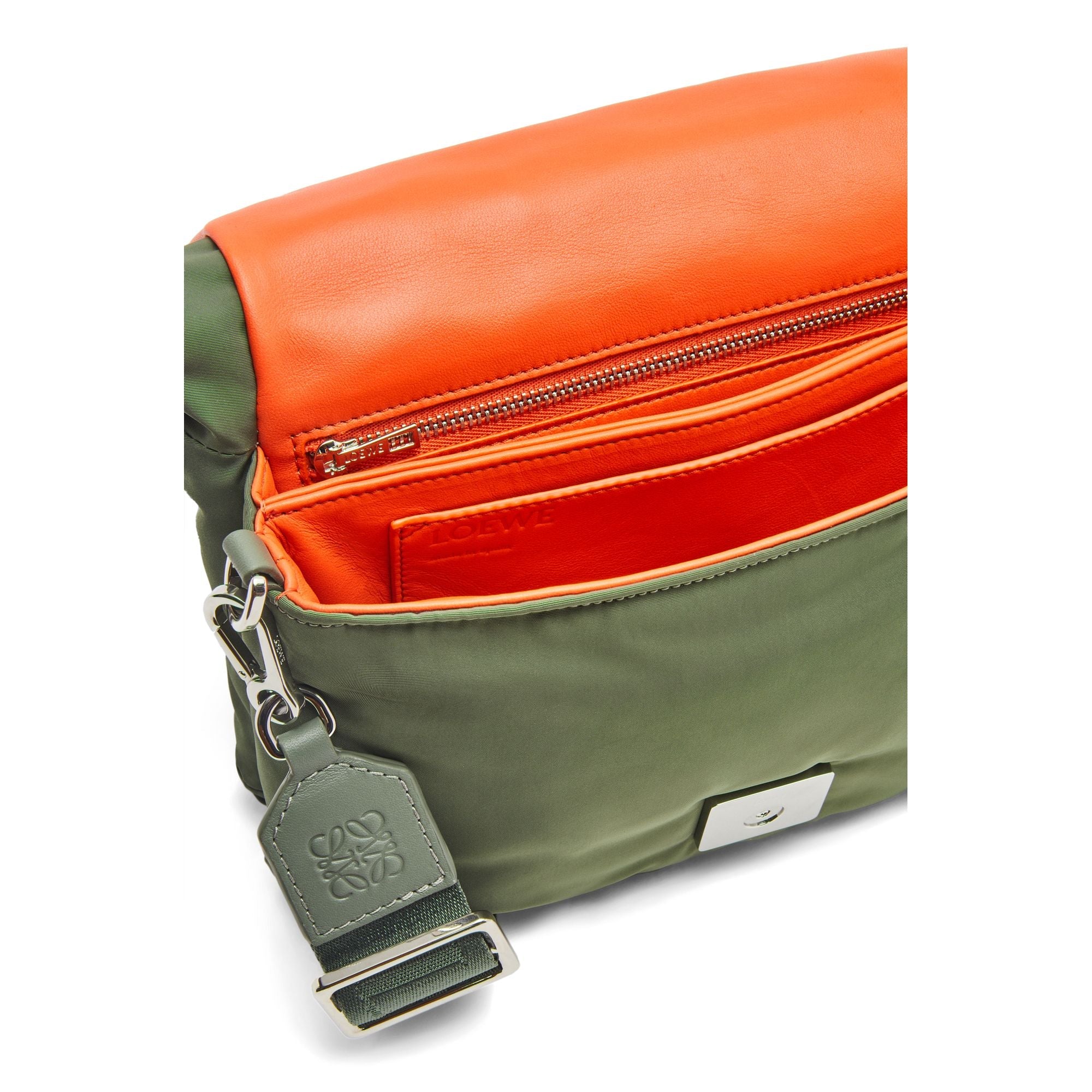 Women Goya Puffer Nylon Bag - Vintage Khaki