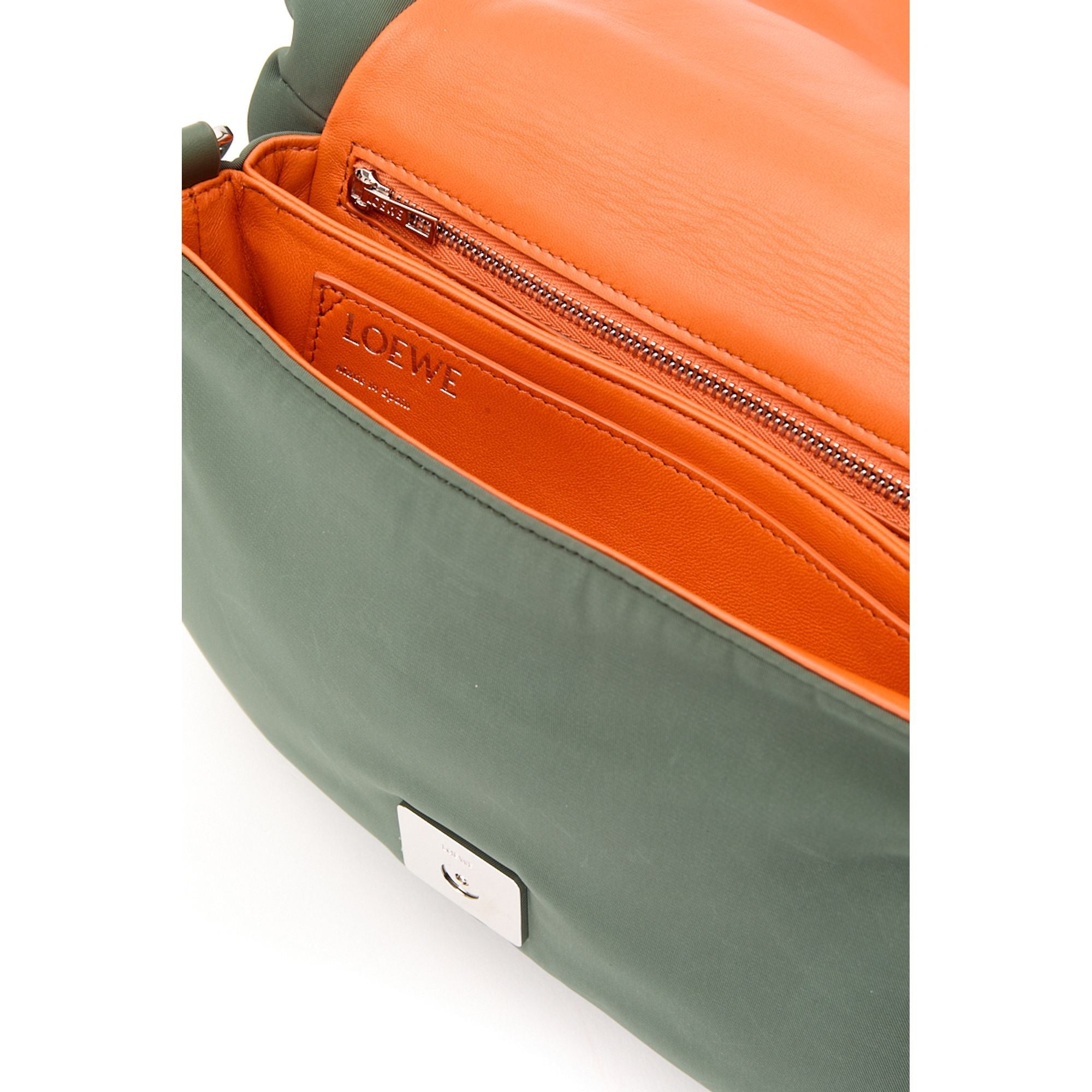 Women Goya Puffer Nylon Bag - Vintage Khaki