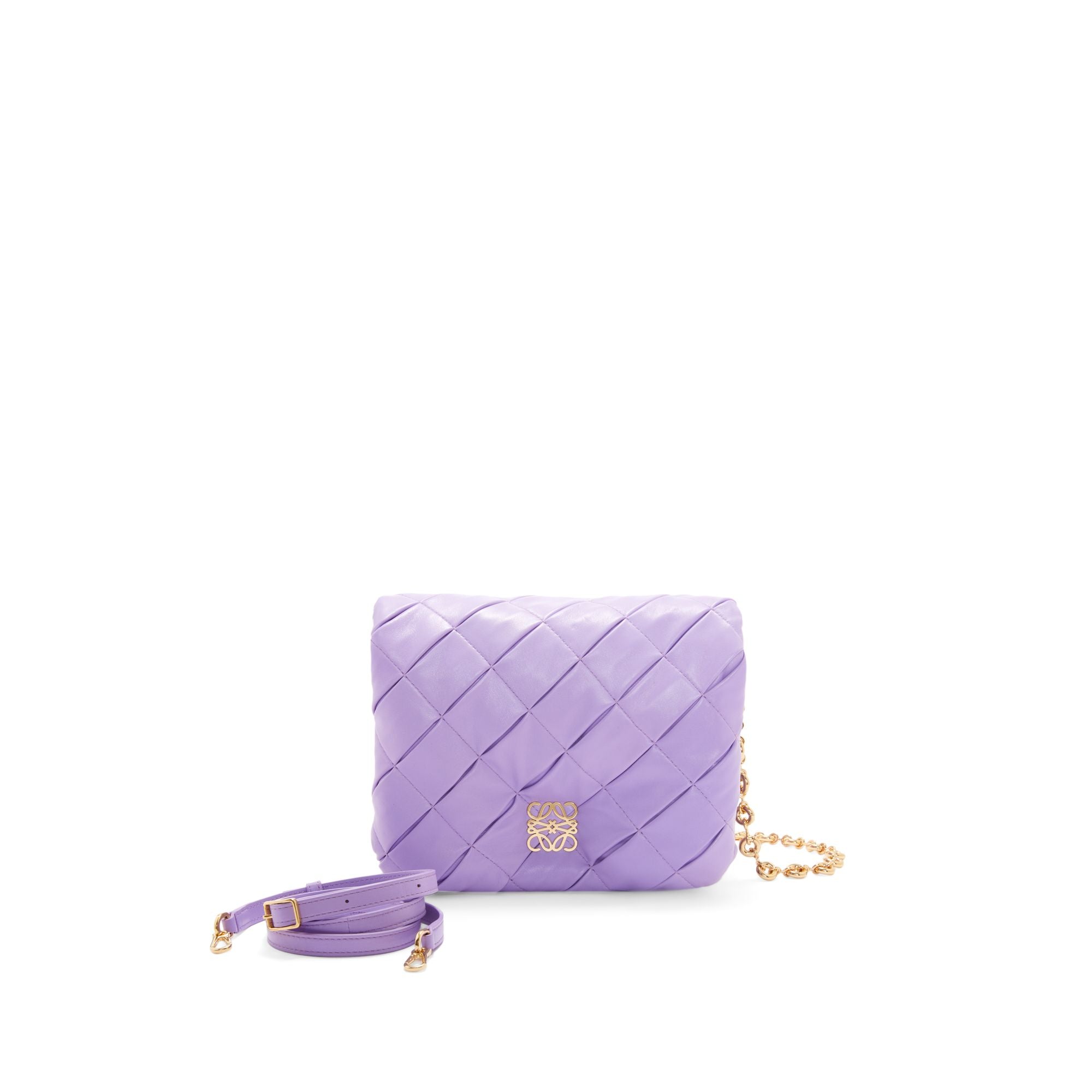 Women Goya Puffer Pleated Bag - Light Mauve