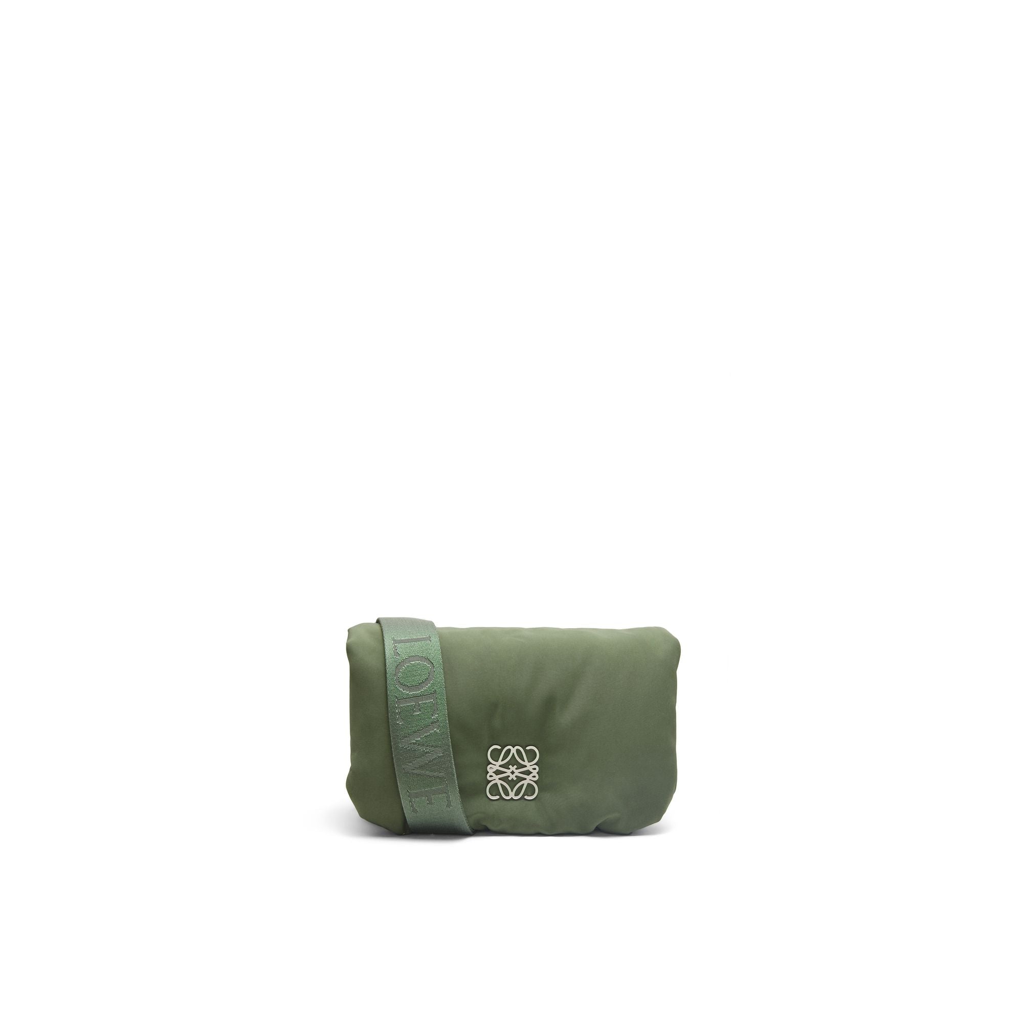 Women Goya Puffer Nylon Mini Bag - Vintage Khaki