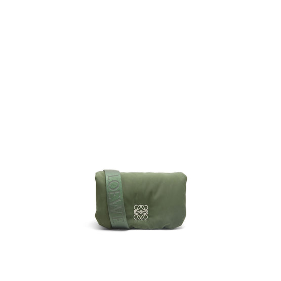 Women Goya Puffer Nylon Mini Bag - Vintage Khaki
