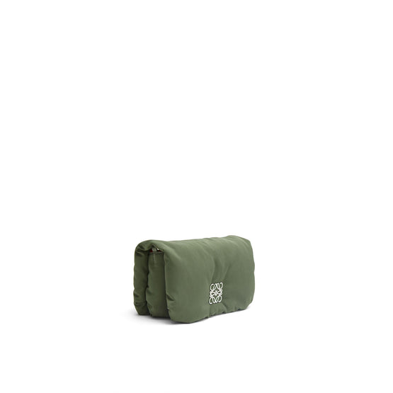 Women Goya Puffer Nylon Mini Bag - Vintage Khaki