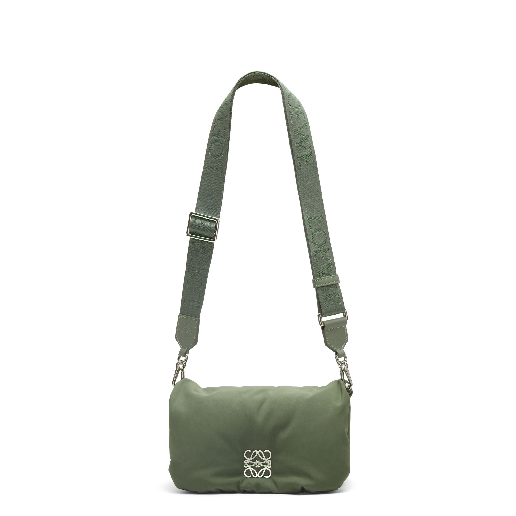 Women Goya Puffer Nylon Mini Bag - Vintage Khaki
