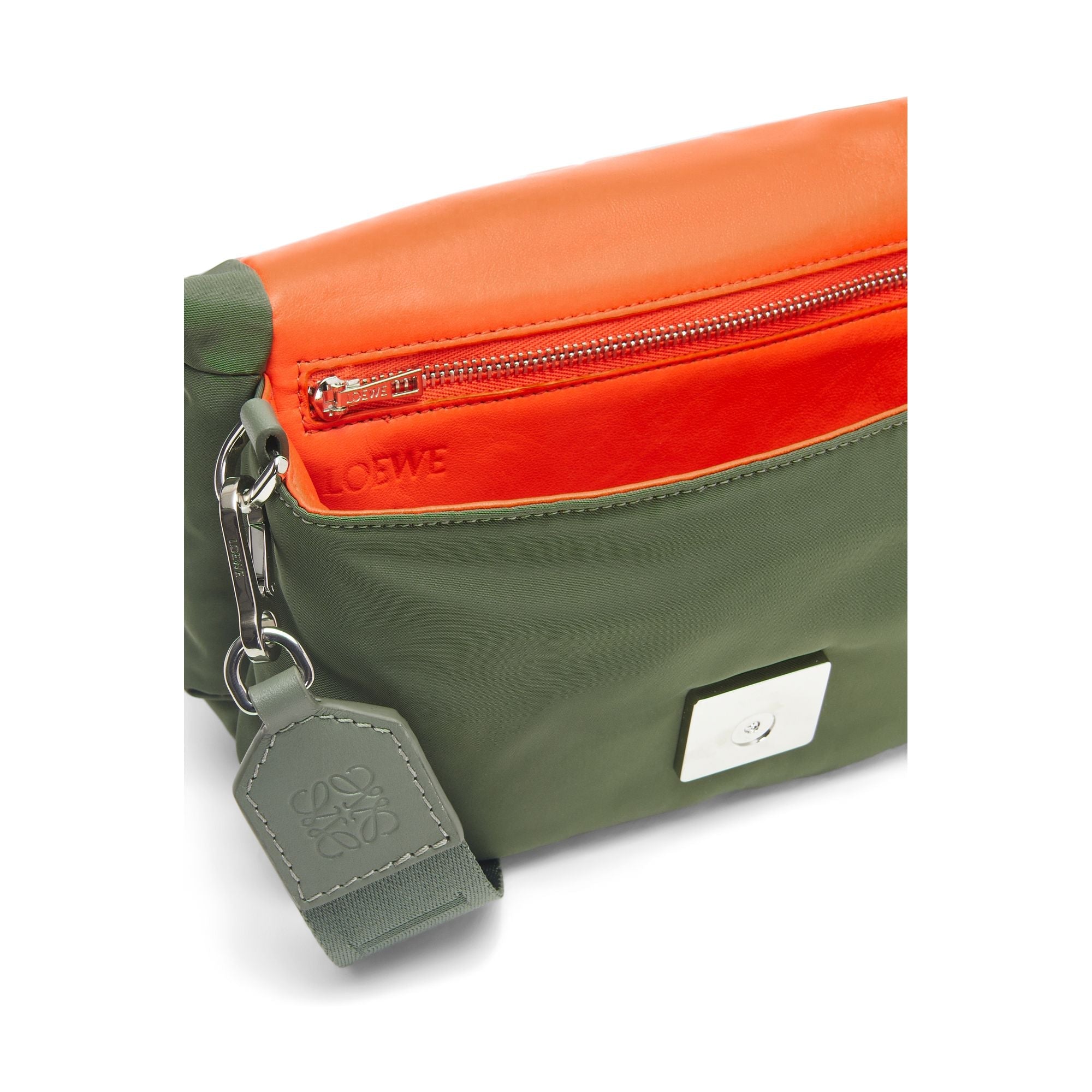 Women Goya Puffer Nylon Mini Bag - Vintage Khaki