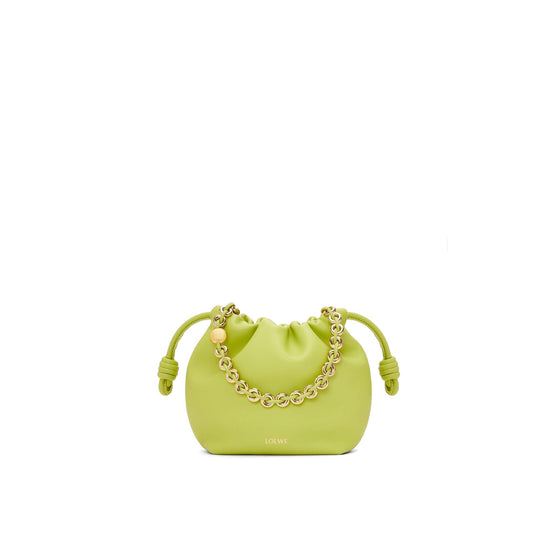 Women Flamenco Purse Round Mini - Anise
