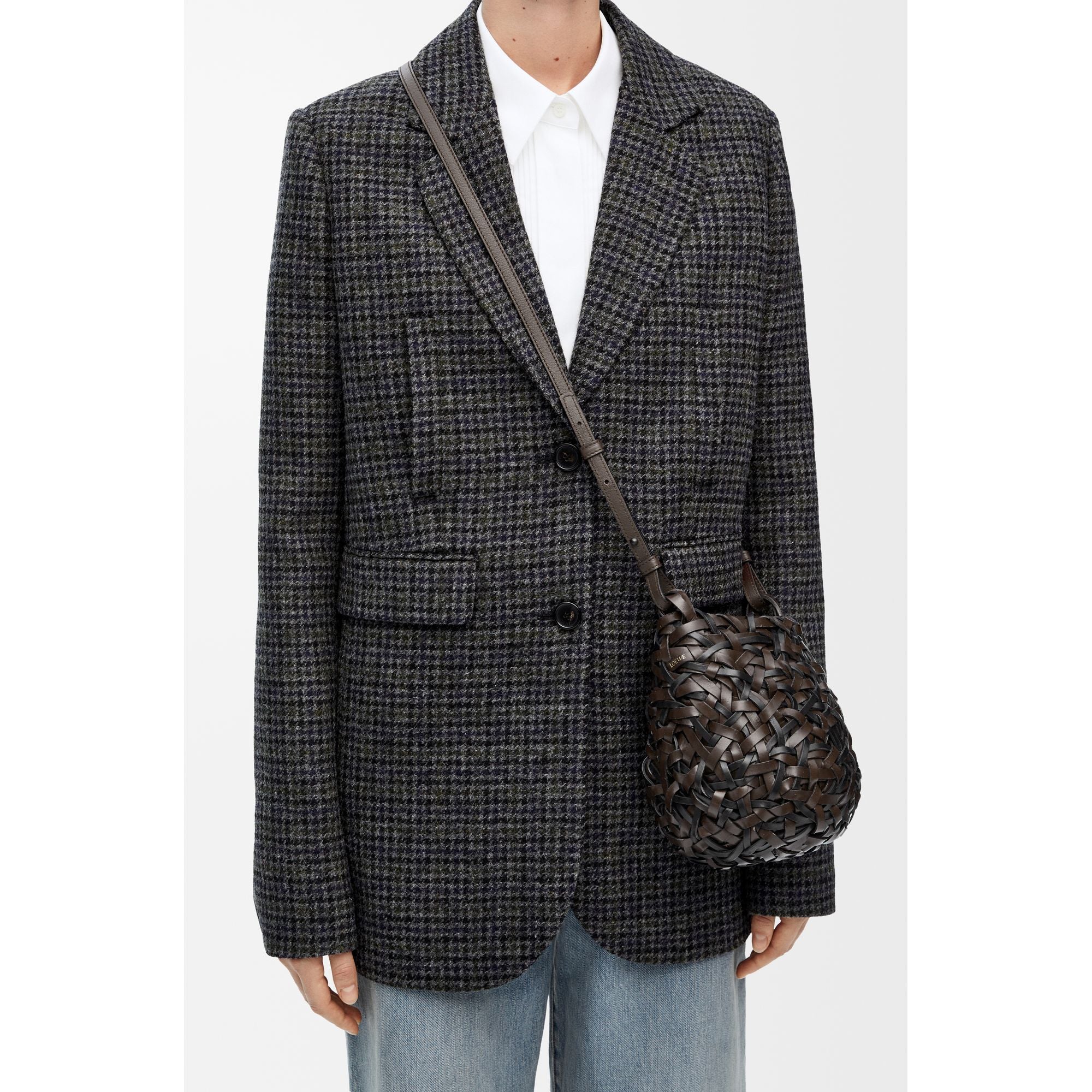 Women Nest Small Bicolour Bag - Chestnut/Black