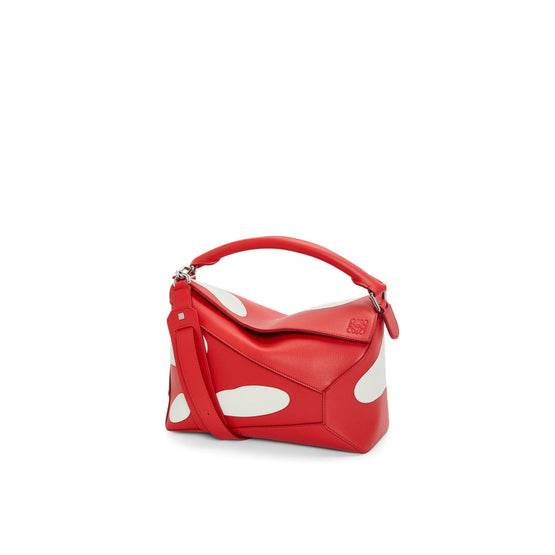 Men Puzzle Edge Mushroom - Dark Red