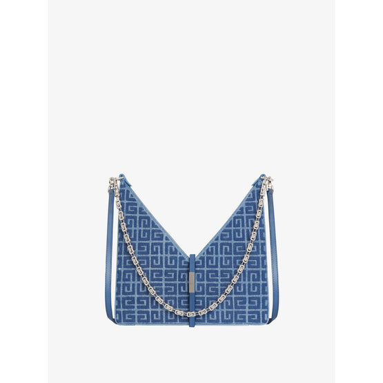 Women Cut Out - Small Bag W/ Chain - Medium Blue