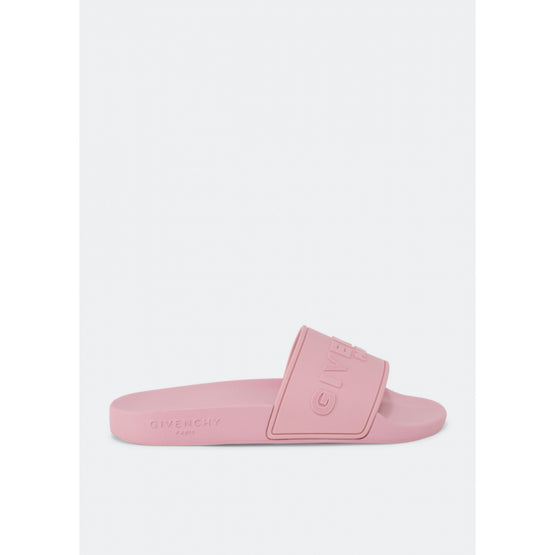 Women Slide Flat Sandals - Baby Pink