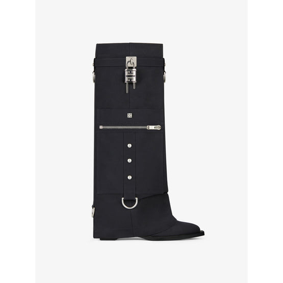 Women Cowboy High Boots - Black