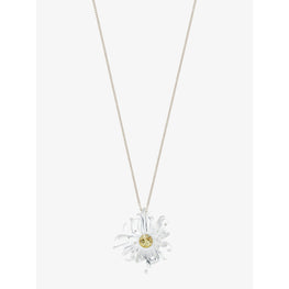 Women Daisy Necklace - White