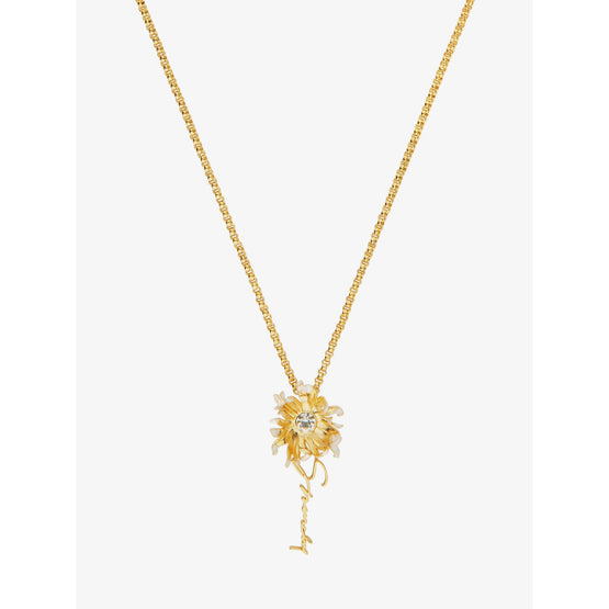 Women Daisy Giv Necklace - Golden/White