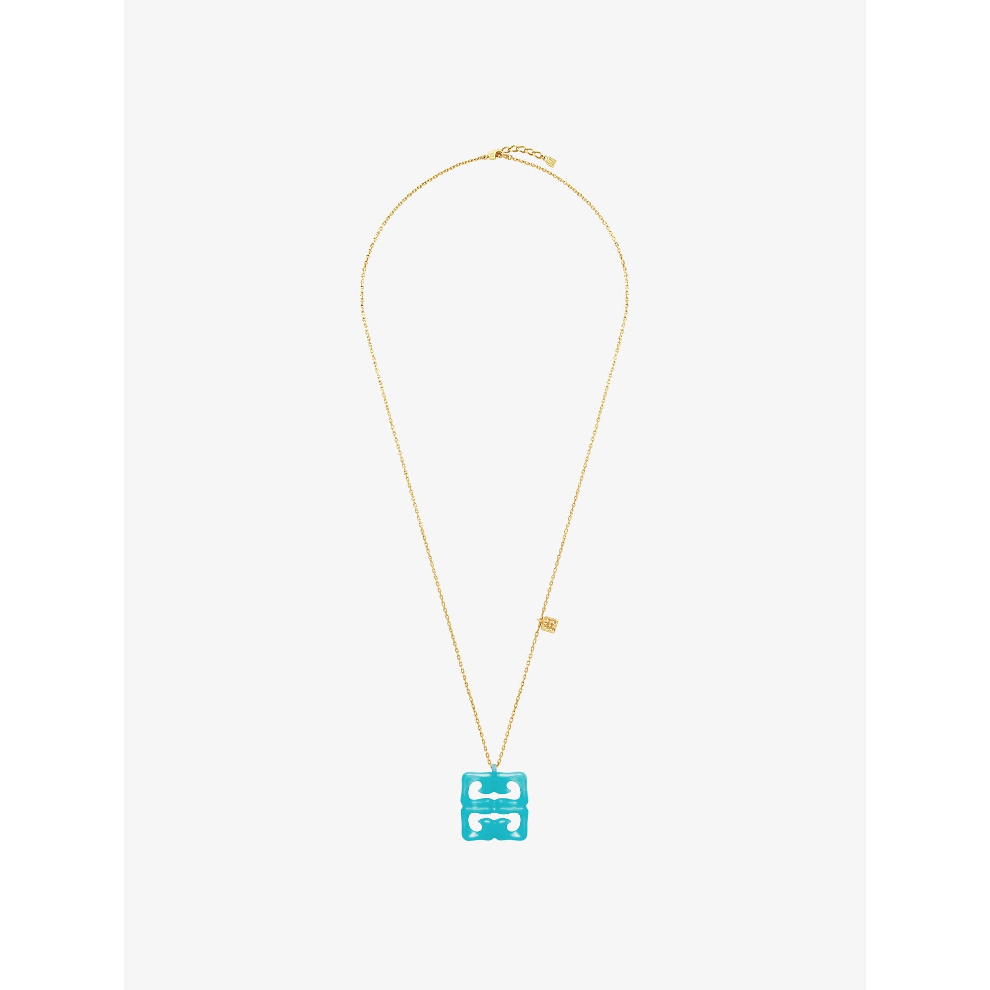 Women 4G Liquid Necklace - Aqua Green