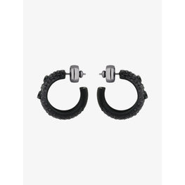 Women 4G Hoops Earrings - Black