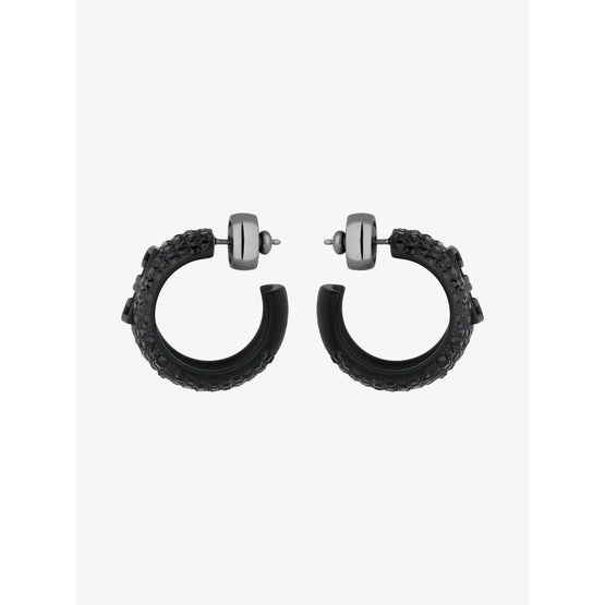 Women 4G Hoops Earrings - Black