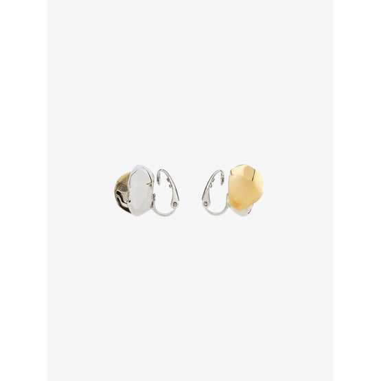 Women Flower Earrings - Golden/Silvery