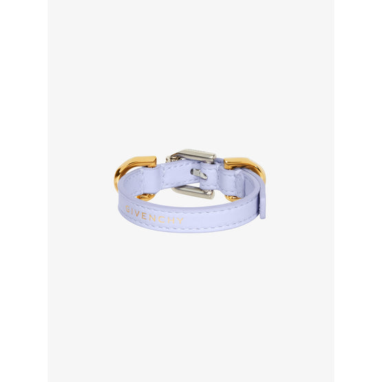 Women Voyou Leather Bracelet - Lavender