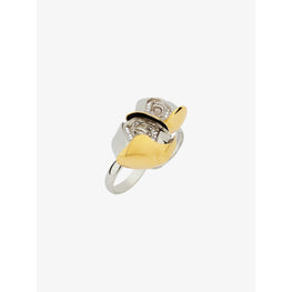 Women Flower Ring - Golden/Silvery