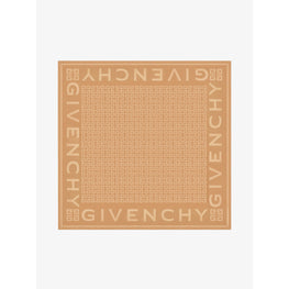 Women Givenchy 4G Jacquard Square 140X140 - Light Beige Camel