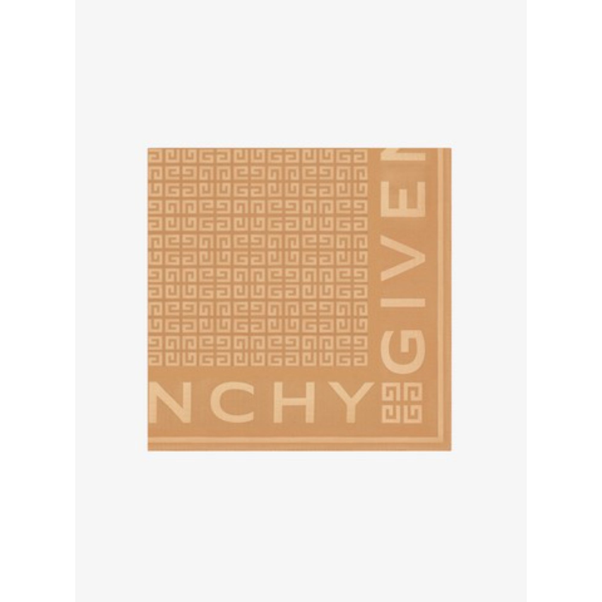 Women Givenchy 4G Jacquard Square 140X140 - Light Beige Camel