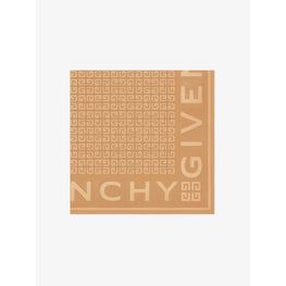 Women Givenchy 4G Jacquard Square 140X140 - Light Beige Camel