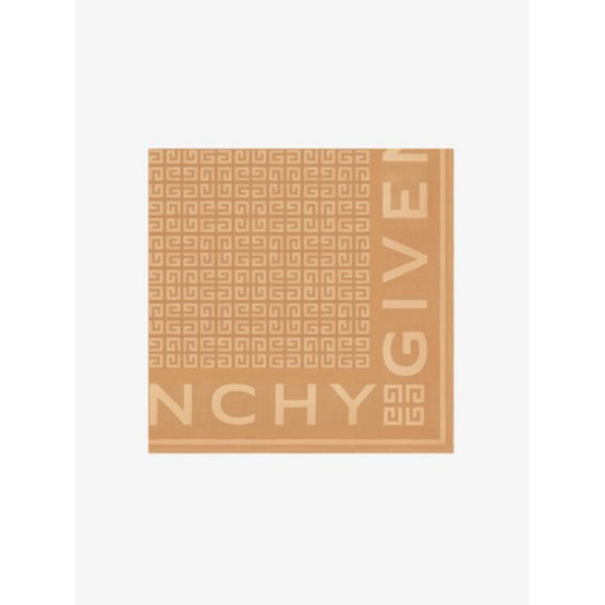 Women Givenchy 4G Jacquard Square 140X140 - Light Beige Camel