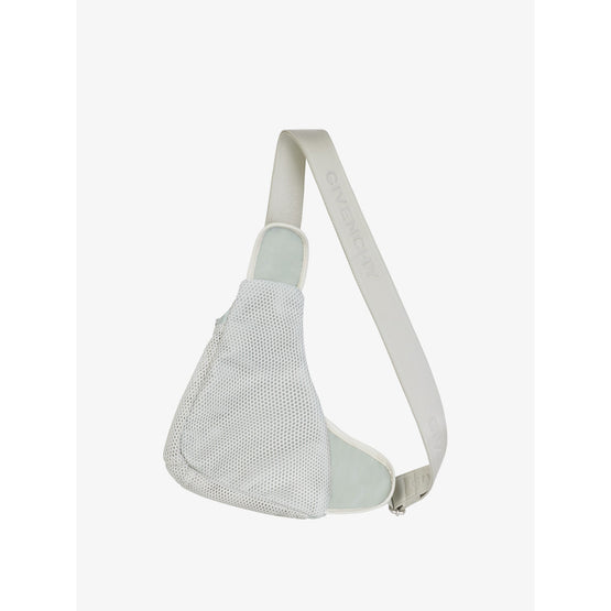 Men G-Zip Triangle Bag Small - Light Grey