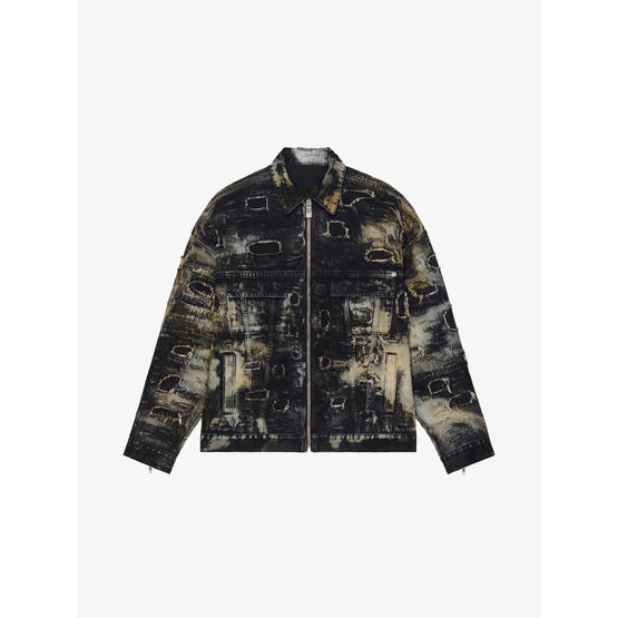 Men Blouson - Black/Beige