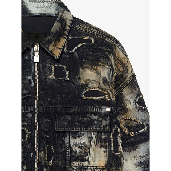 Men Blouson - Black/Beige