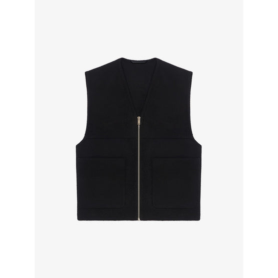 Men Double Face Vest - Black