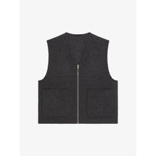 Men Double Face Vest - Dark Grey